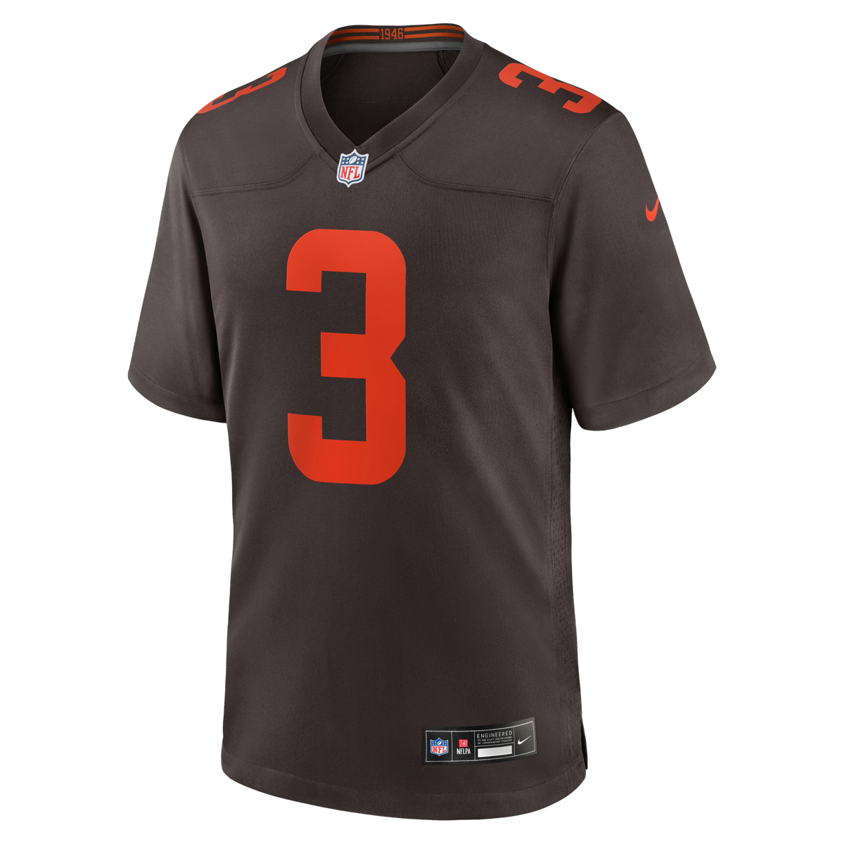 Cleveland Browns Jerry Jeudy Brown Alpha Dawg Game Jersey