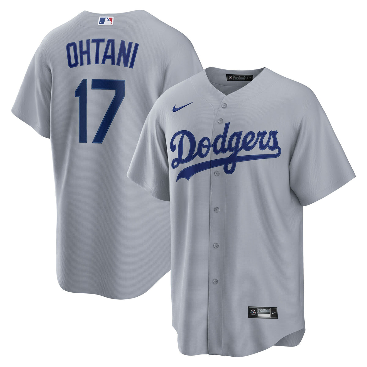 Los Angeles Dodgers Shohei Ohtani Gray Road Replica Jersey