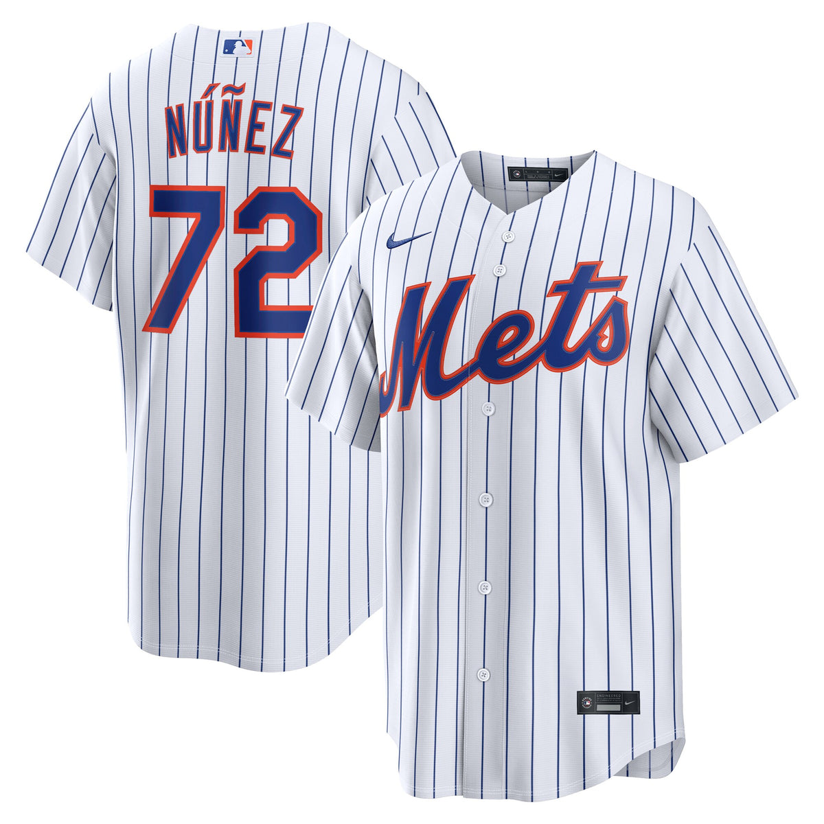 New York Mets Dedniel Núñez White Home Replica Jersey