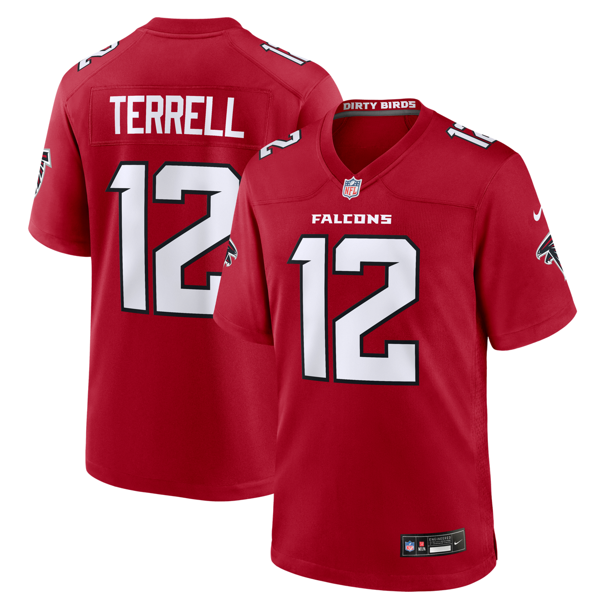 Atlanta Falcons Avieon Terrell Red Game Jersey