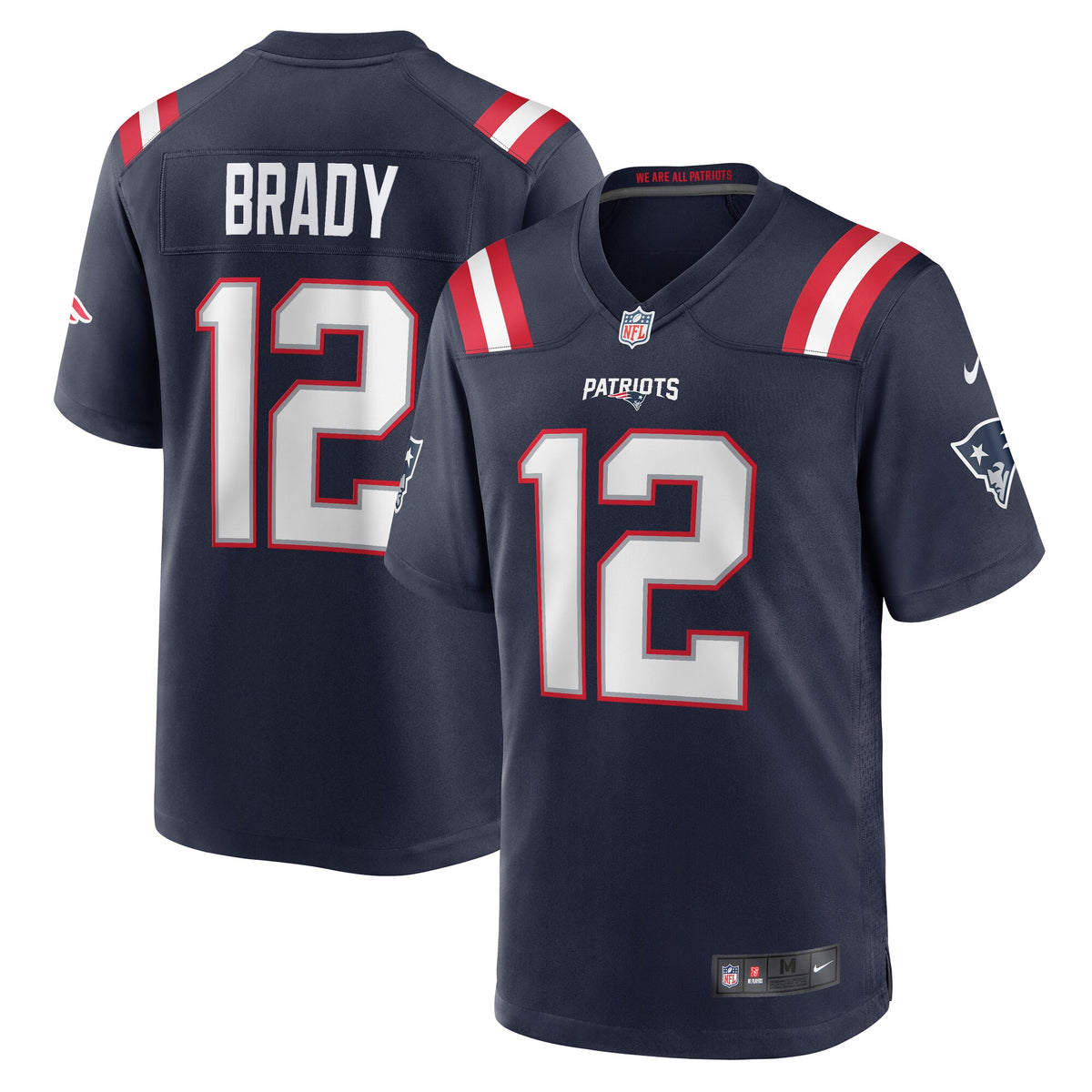 New England Patriots Navy Game Retired Player Jersey