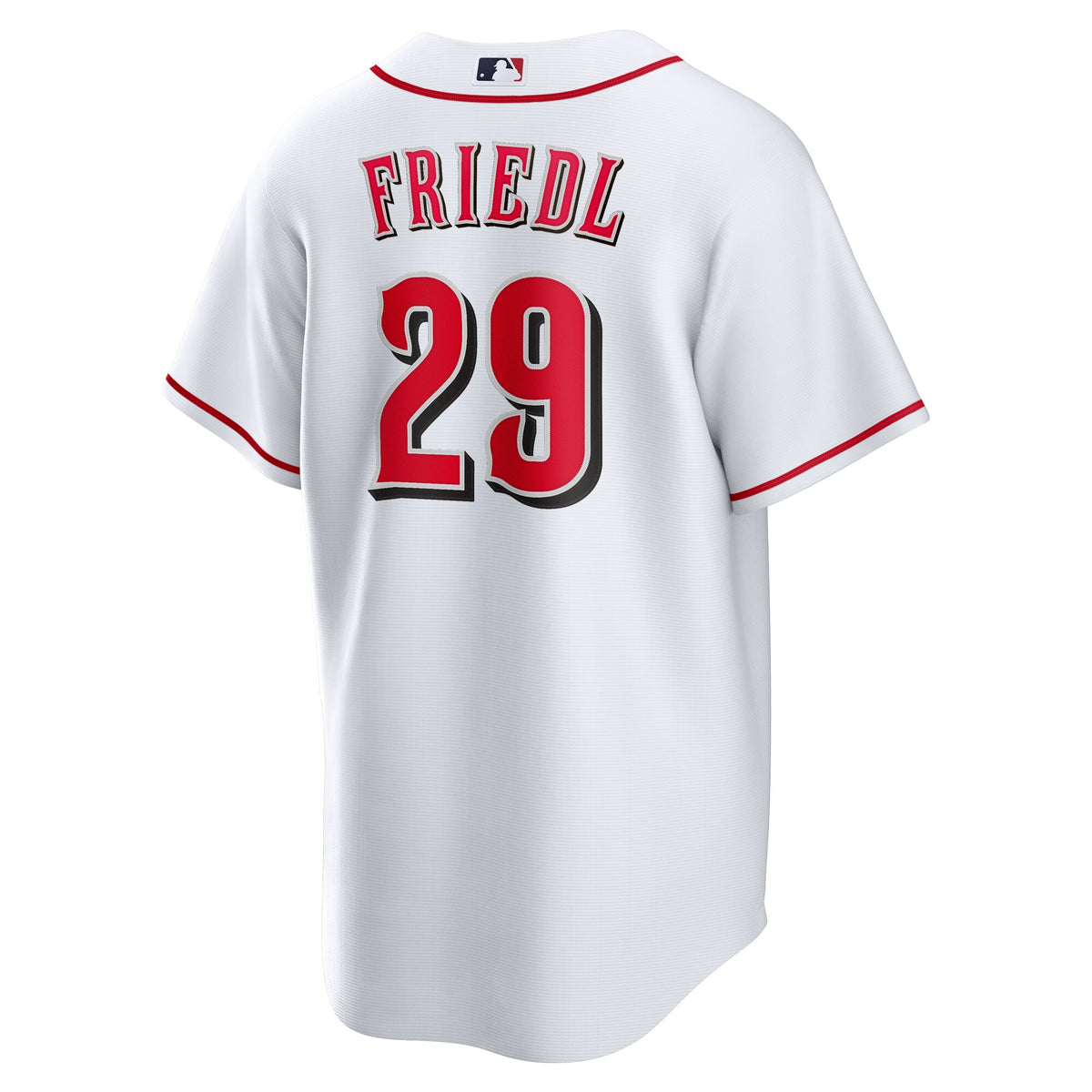 Cincinnati Reds TJ Friedl White Home Replica Jersey