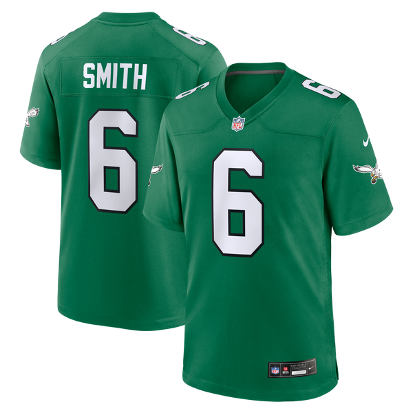 Philadelphia Eagles DeVonta Smith Nike Kelly Green Alternate Game Player Jersey
