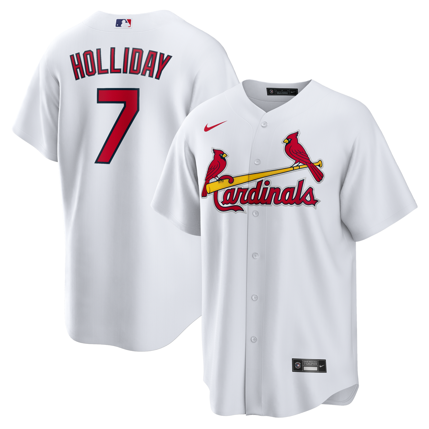 St. Louis Cardinals Matt Holliday Nike White Home Retired Player Replica Jersey