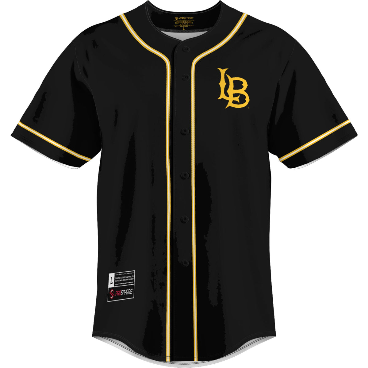 Cal State Long Beach The Beach GameDay Greats Lightweight Baseball Jersey - Gold