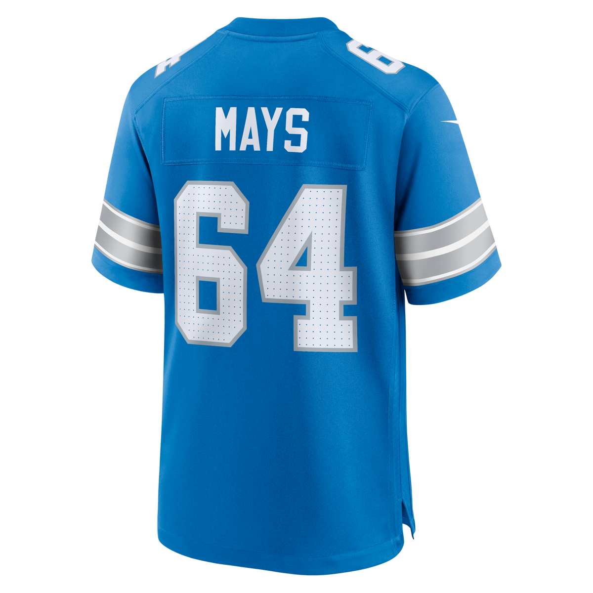 Detroit Lions Cade Mays Blue Team Game Jersey