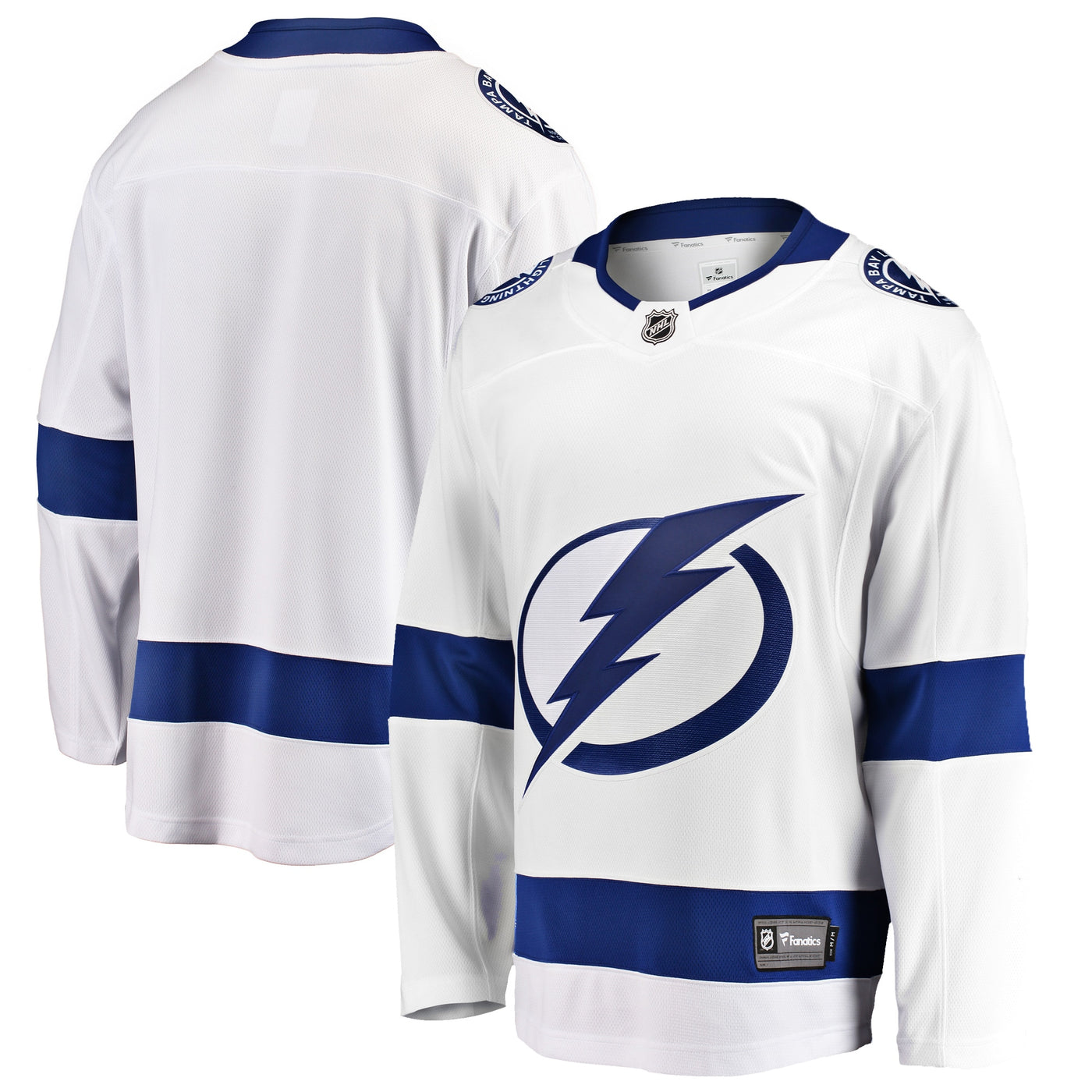 Tampa Bay Lightning Fanatics White Breakaway Away Jersey