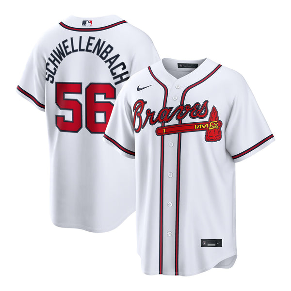 Atlanta Braves Spencer Schwellenbach White Home Replica Jersey