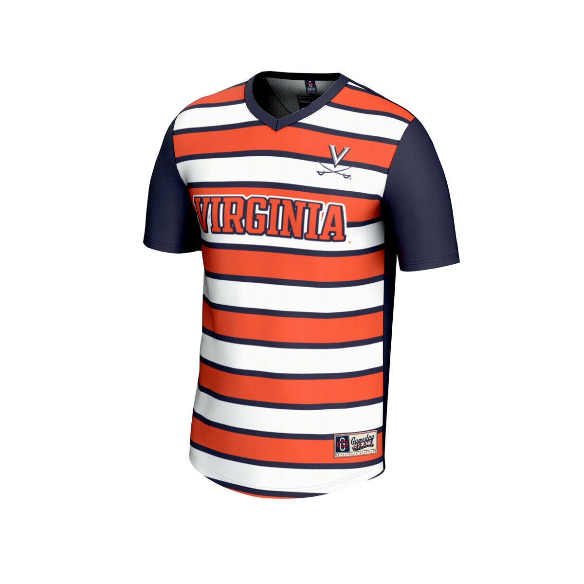 Virginia Cavaliers GameDay Greats Collegiate Soccer NIL Pick-A-Player Fashion Jersey - Navy/Orange