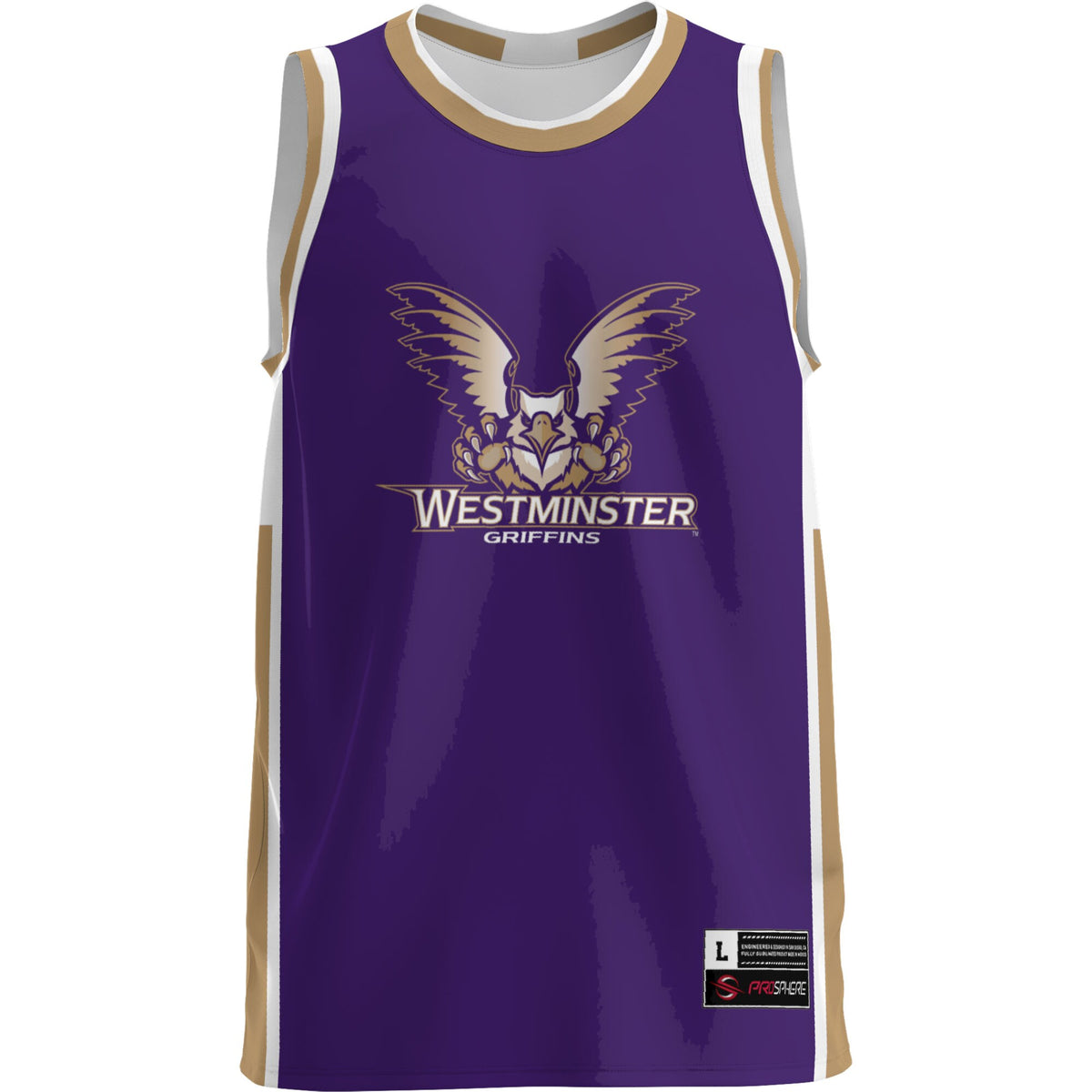 Westminster Griffins GameDay Greats Lightweight Basketball Jersey - Blue