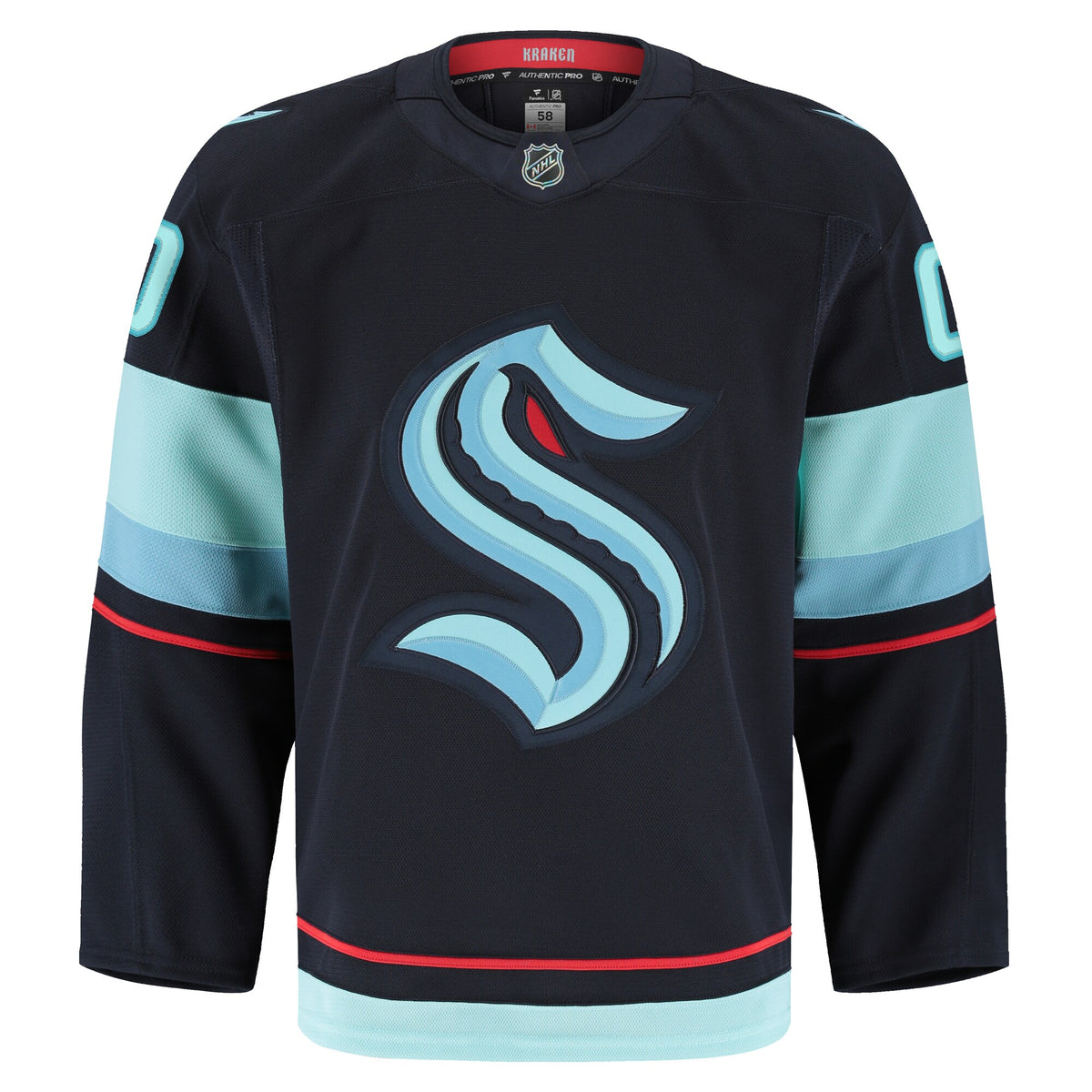 Seattle Kraken Fanatics Navy Home Authentic Pro Custom Jersey