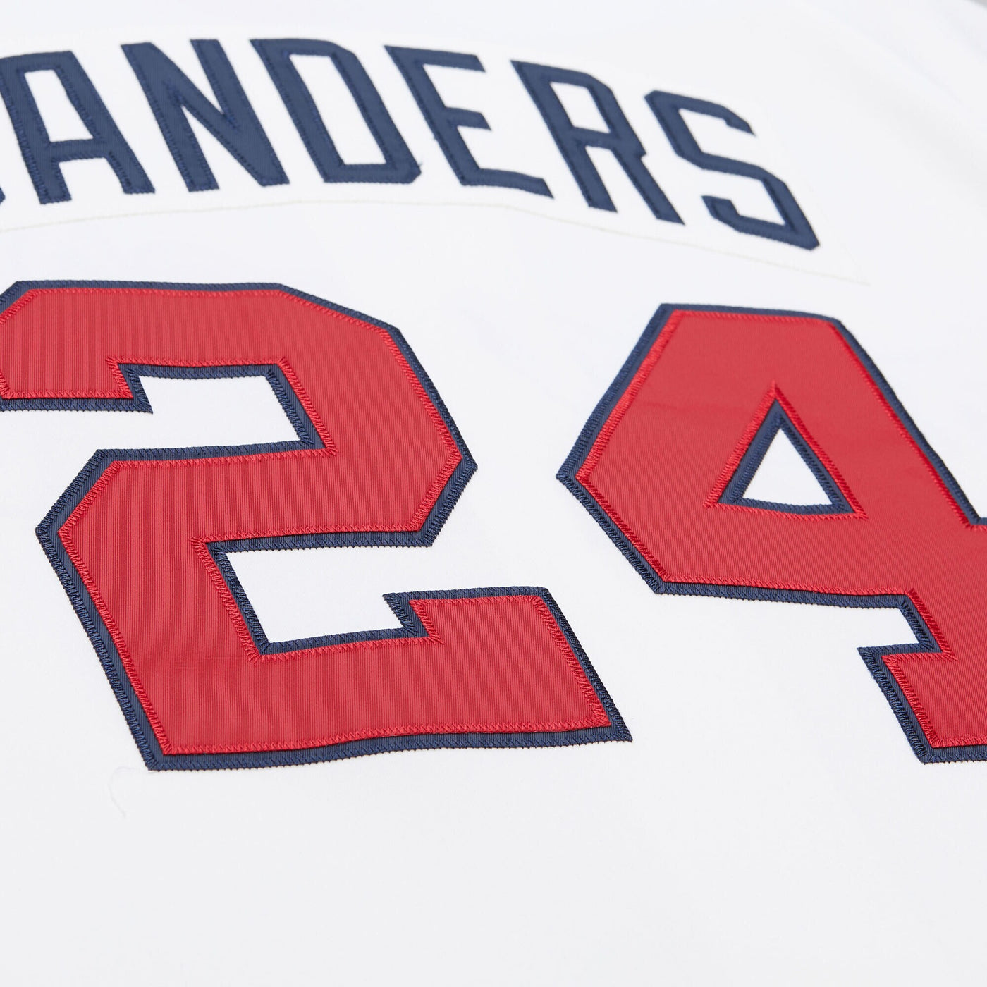Atlanta Braves Deion Sanders Mitchell & Ness White Cooperstown Collection 1992 Authentic Jersey