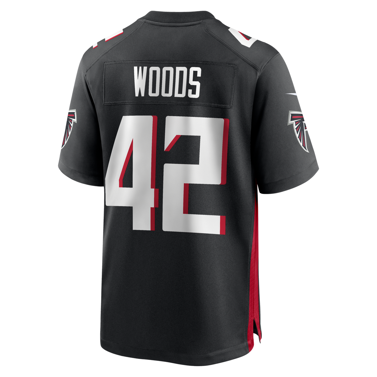 Atlanta Falcons Josh Woods Black Team Game Jersey