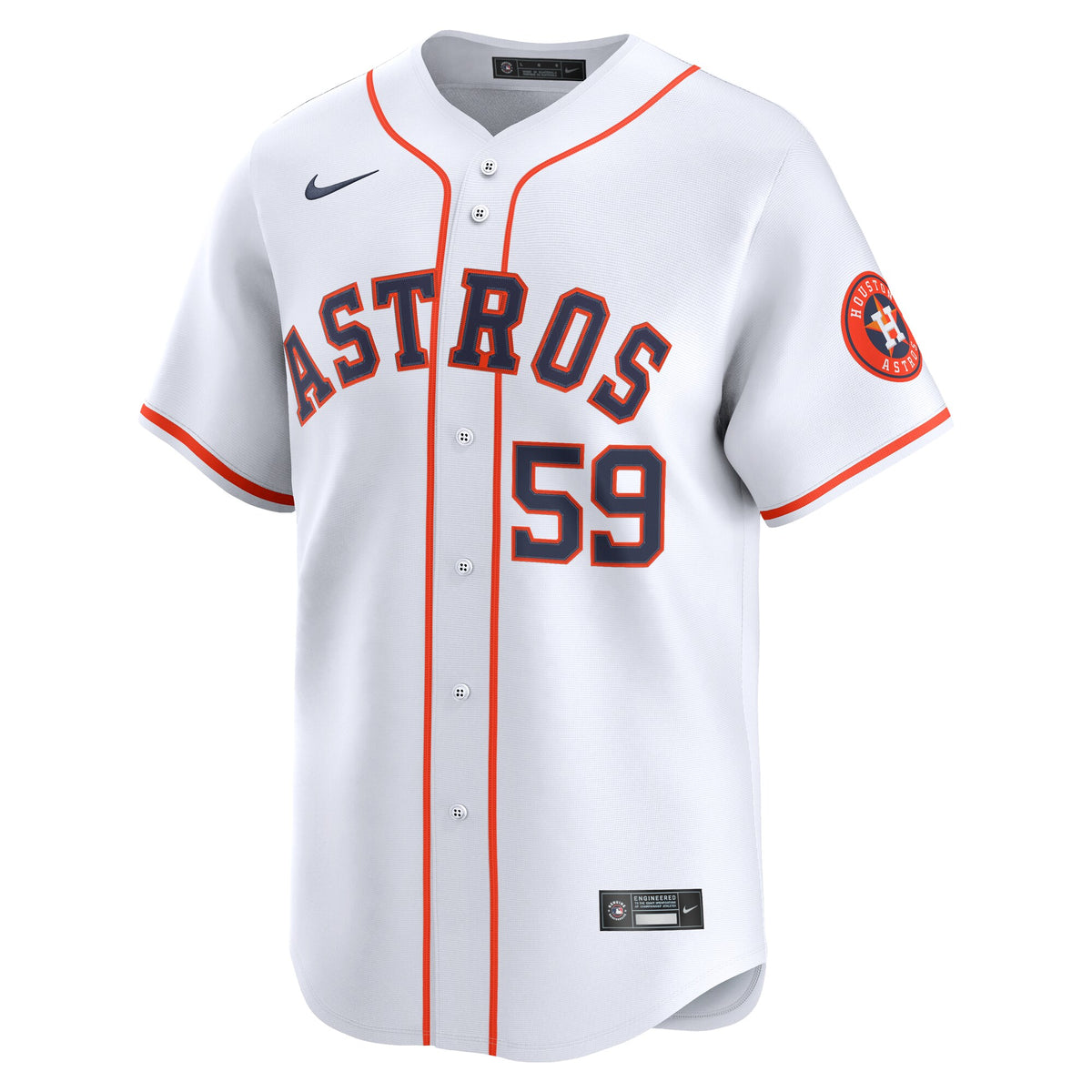 Houston Astros Framber Valdez White Home Limited Player Jersey