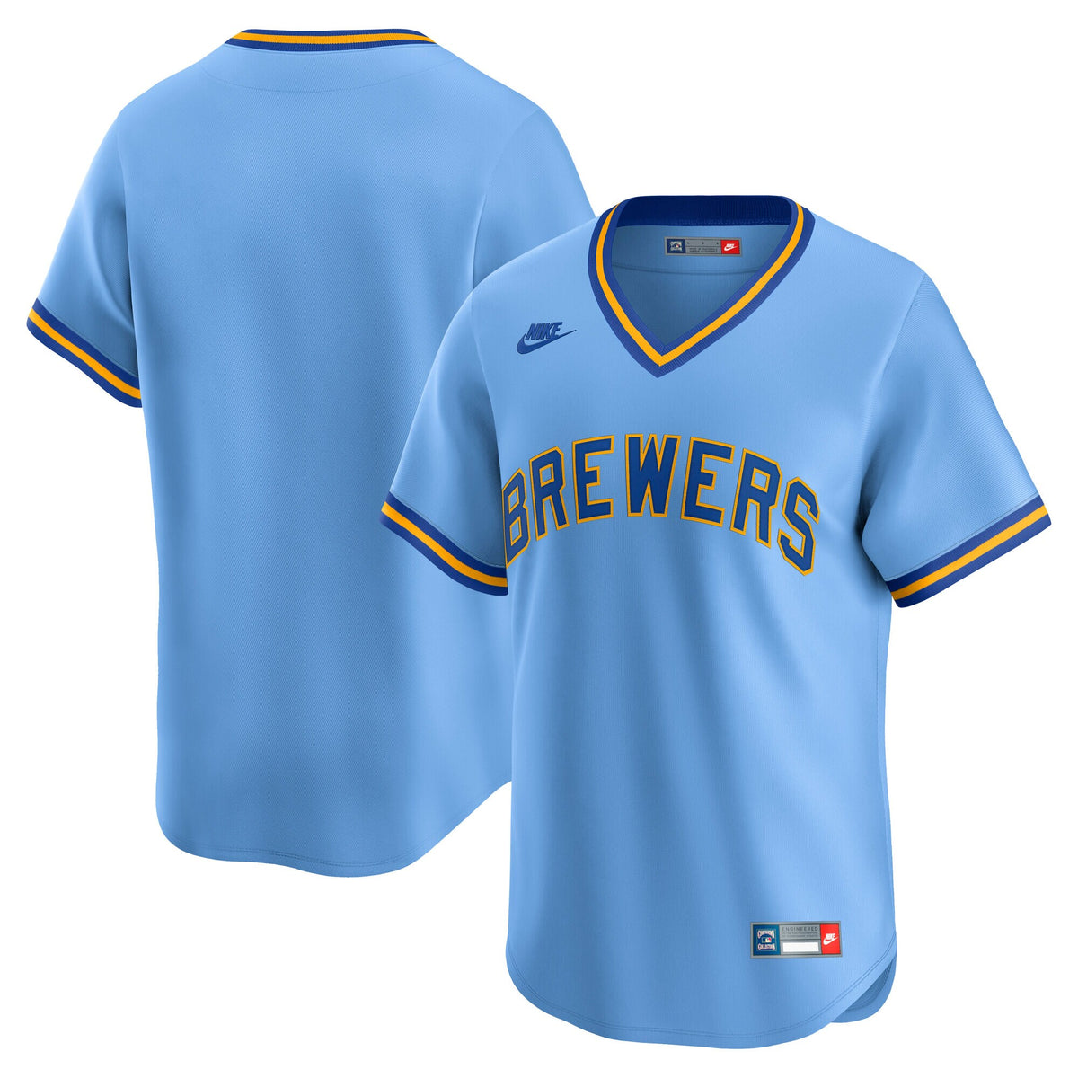 Milwaukee Brewers Light Blue Cooperstown Collection Limited Jersey