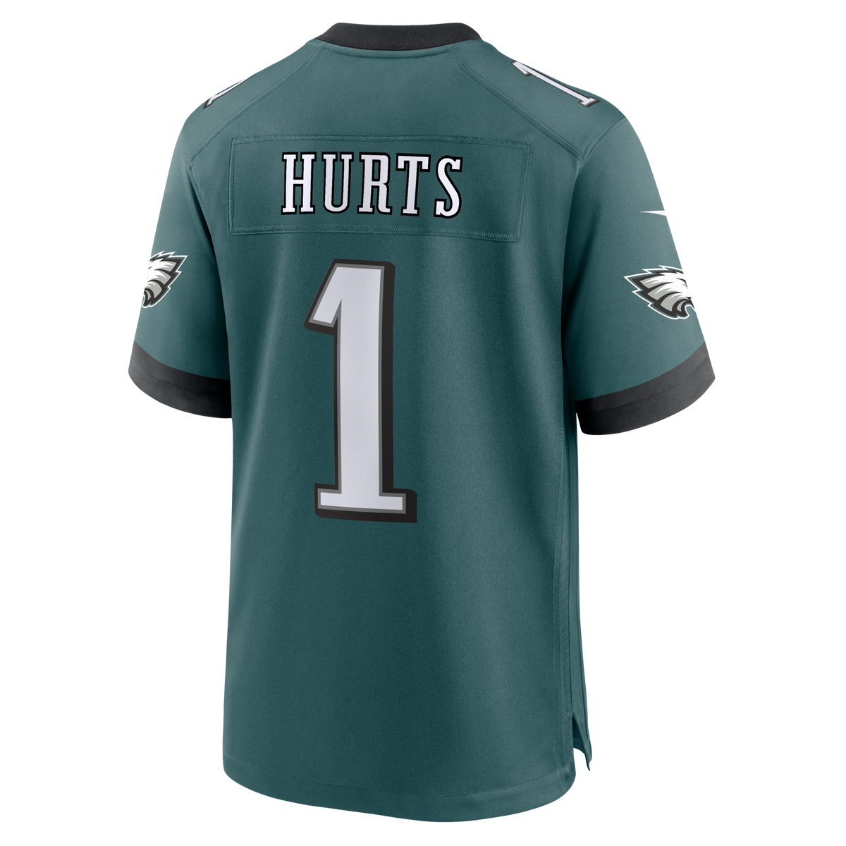 Philadelphia Eagles Jalen Hurts Midnight Green Team Game Jersey
