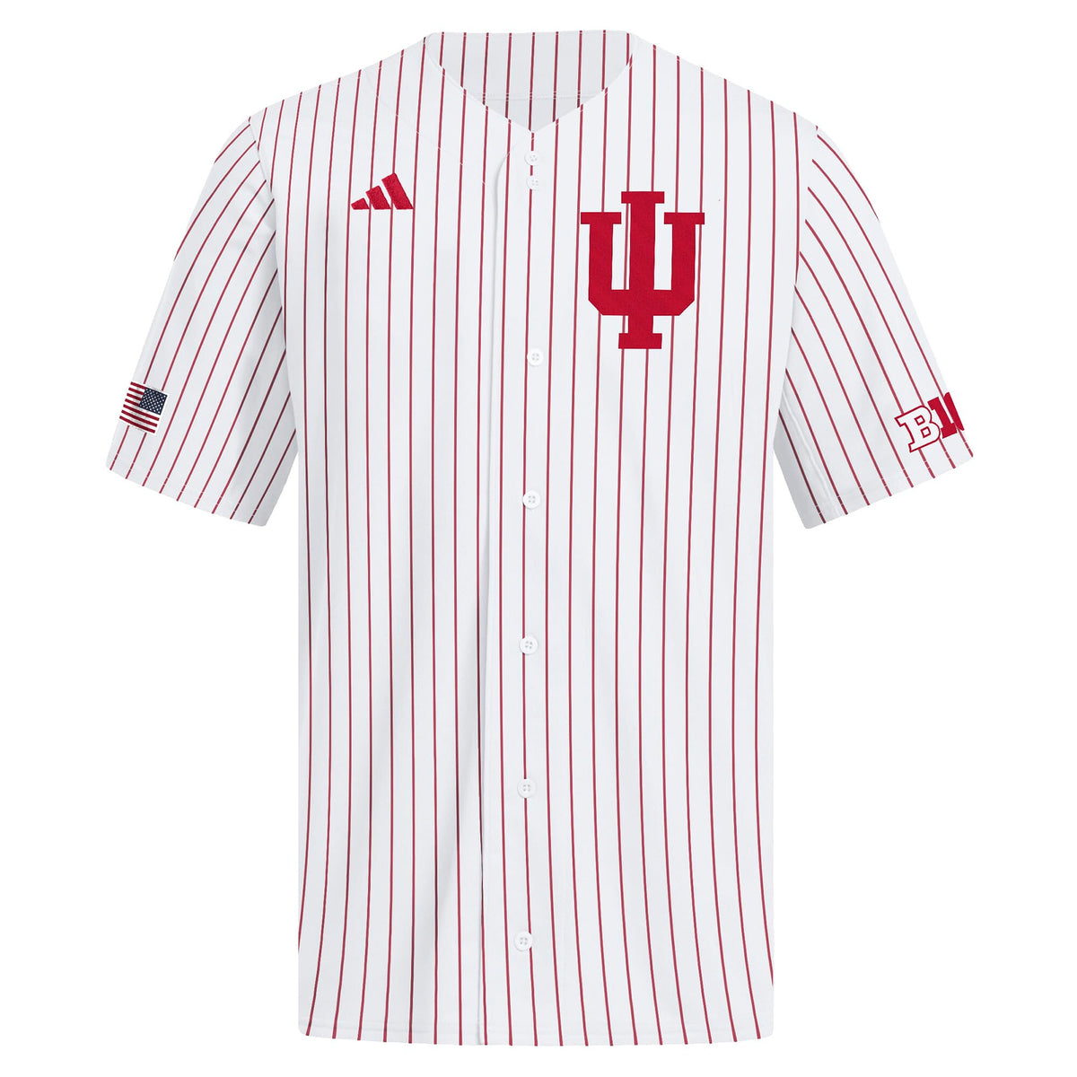 Indiana Hoosiers Home Replica Baseball Jersey - White