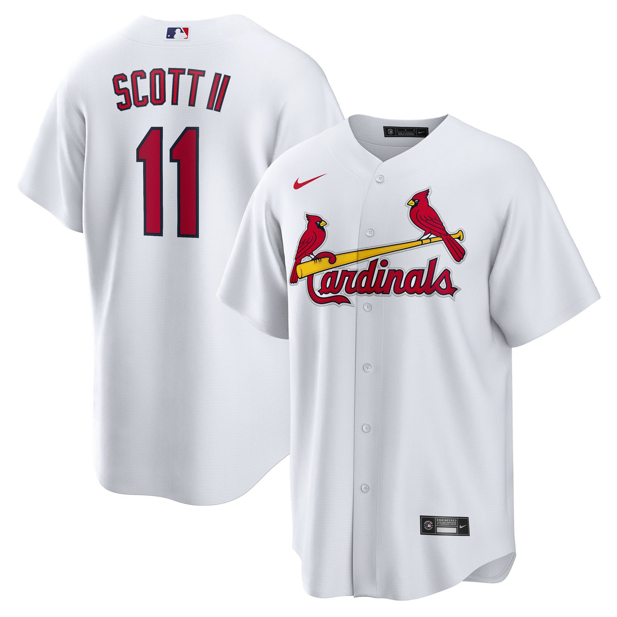 St. Louis Cardinals Victor Scott II White Home Replica Jersey