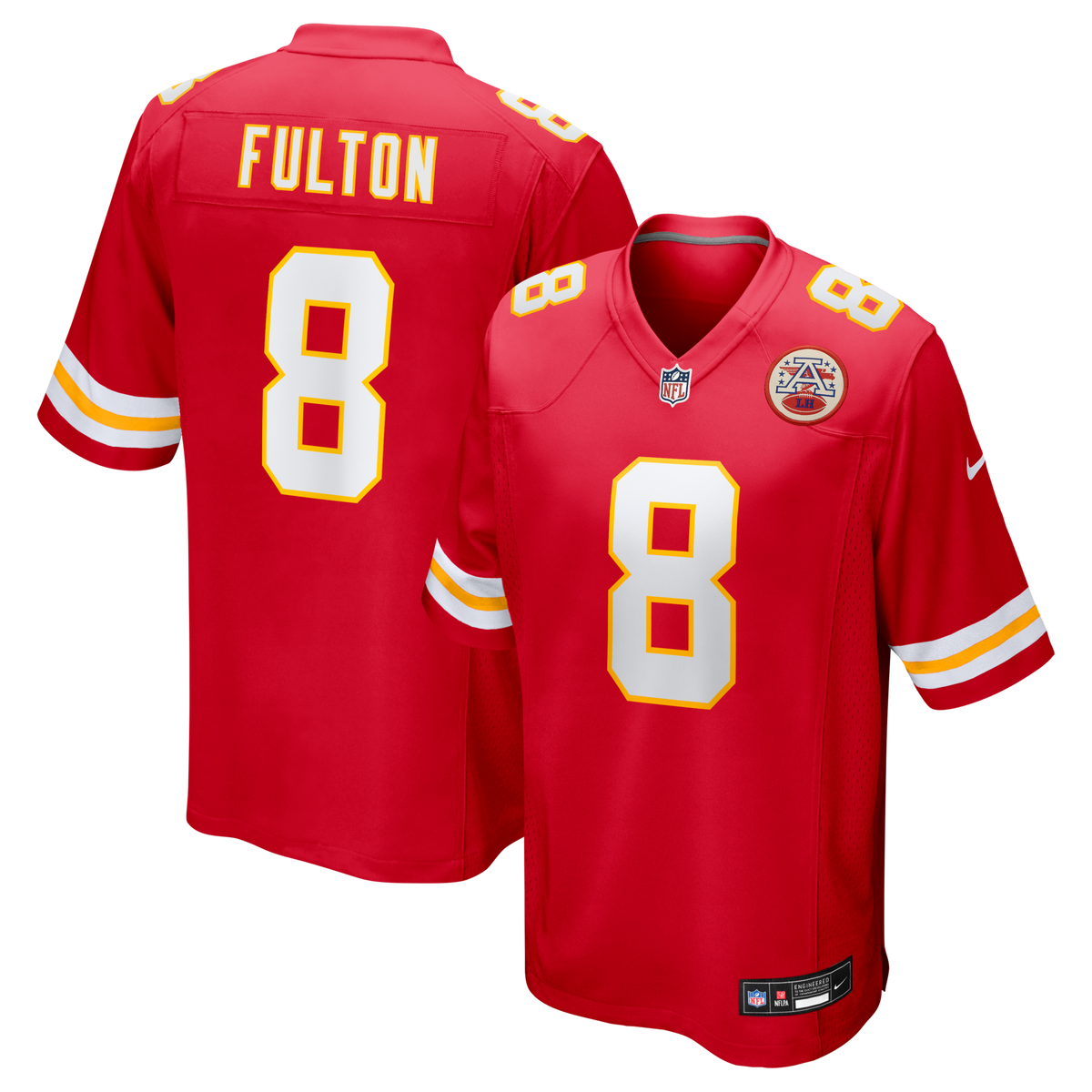 Kansas City Chiefs Kristian Fulton Red Team Game Jersey
