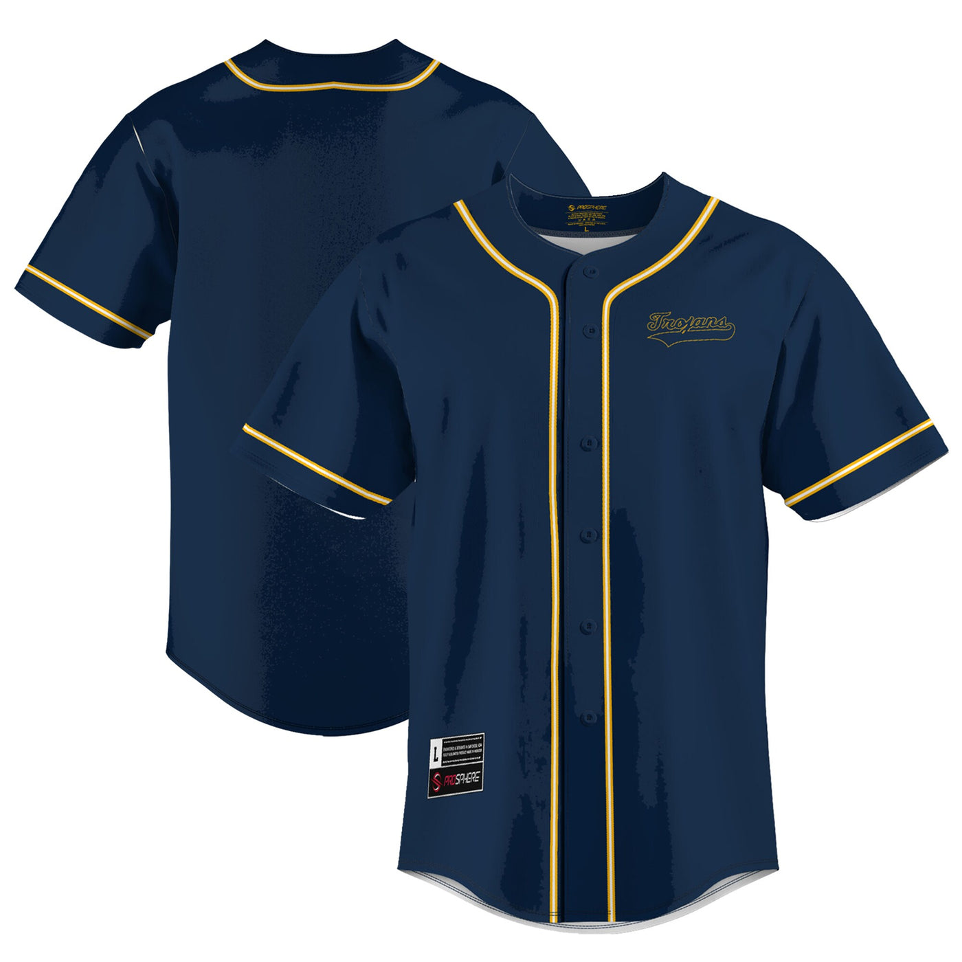 GameDay Greats Navy Central Alabama Community College Trojans Lightweight Baseball Jersey