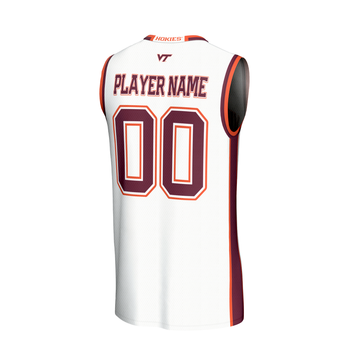 Virginia Tech Hokies GameDay Greats Lightweight Collegiate Basketball NIL Pick-A-Player Fashion Jersey - White