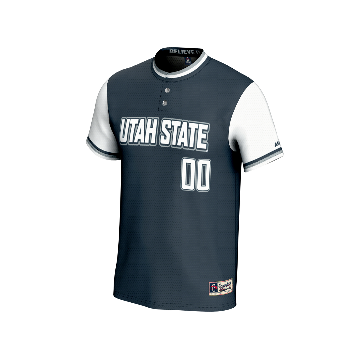 Utah State Aggies GameDay Greats NIL Pick-A-Player Lightweight Softball Fashion Jersey - Navy