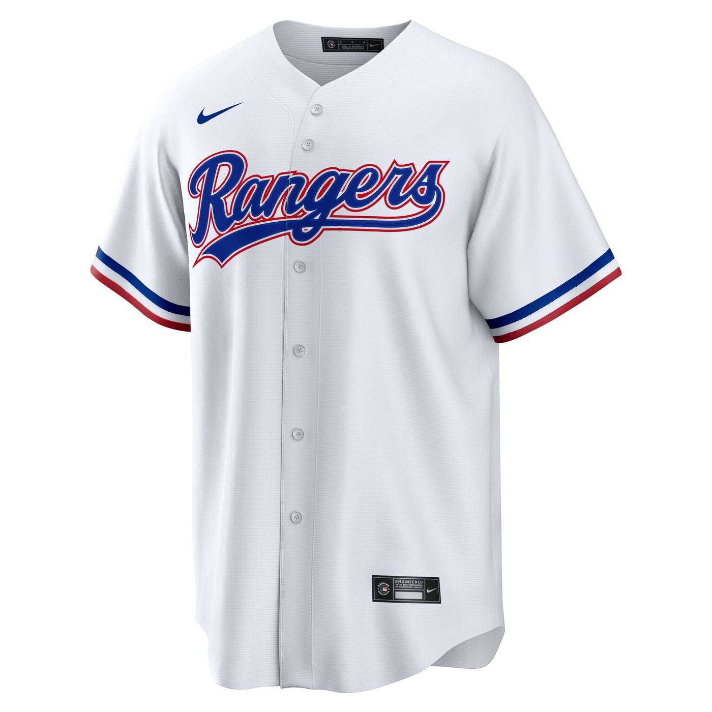 Texas Rangers Nike White #1 Dad Home Replica Jersey