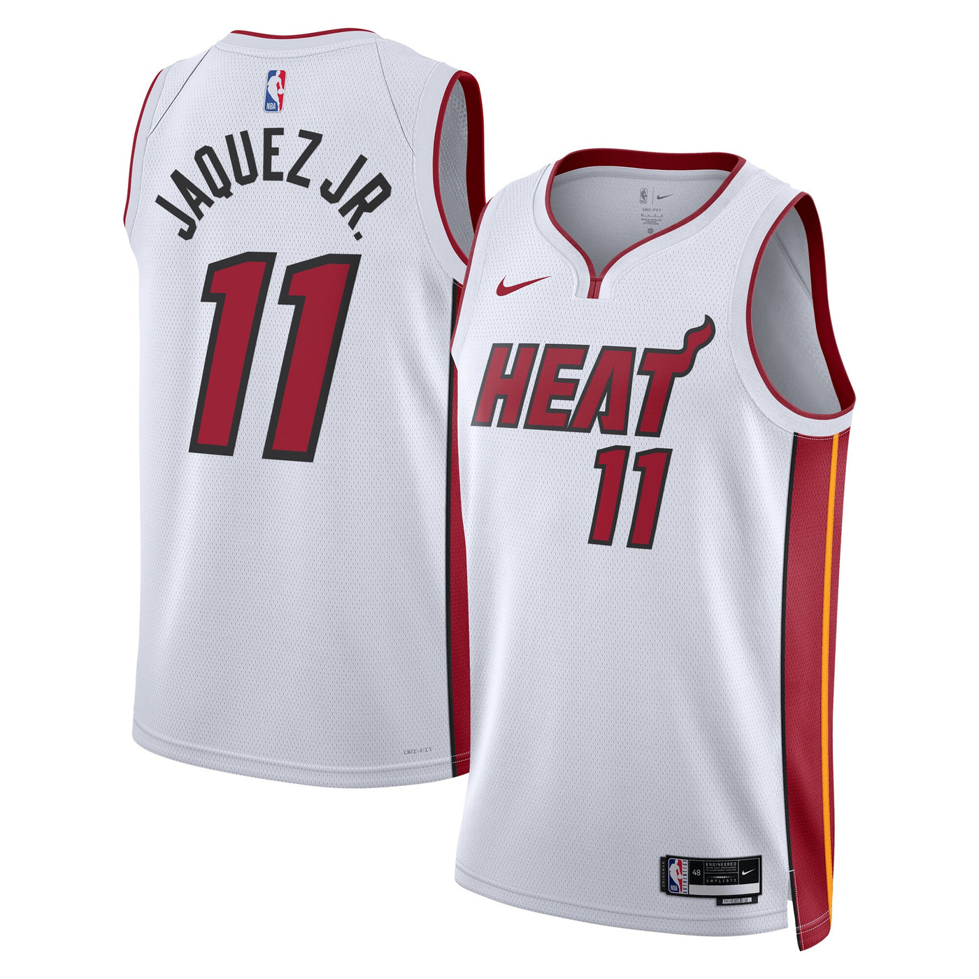 Miami Heat Nike Association Edition Swingman Jersey - White - Jaime Jaquez Jr.