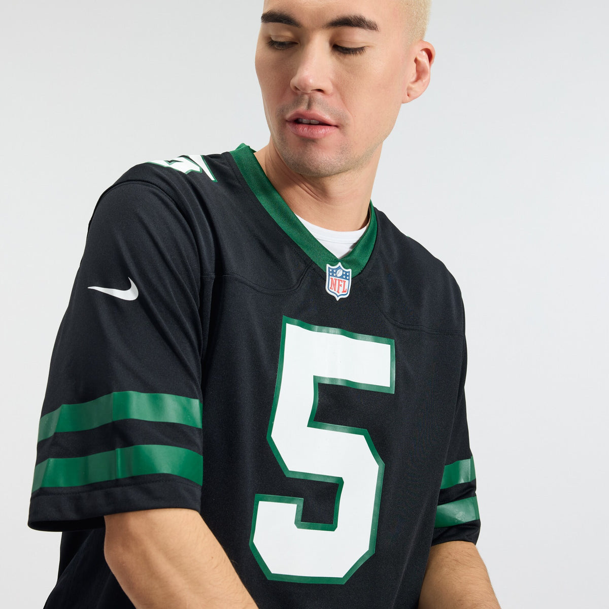 New York Jets Garrett Wilson Legacy Black Alternate Game Jersey
