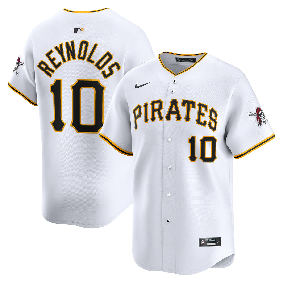 Pittsburgh Pirates Bryan Reynolds White Home Limited Player Jersey