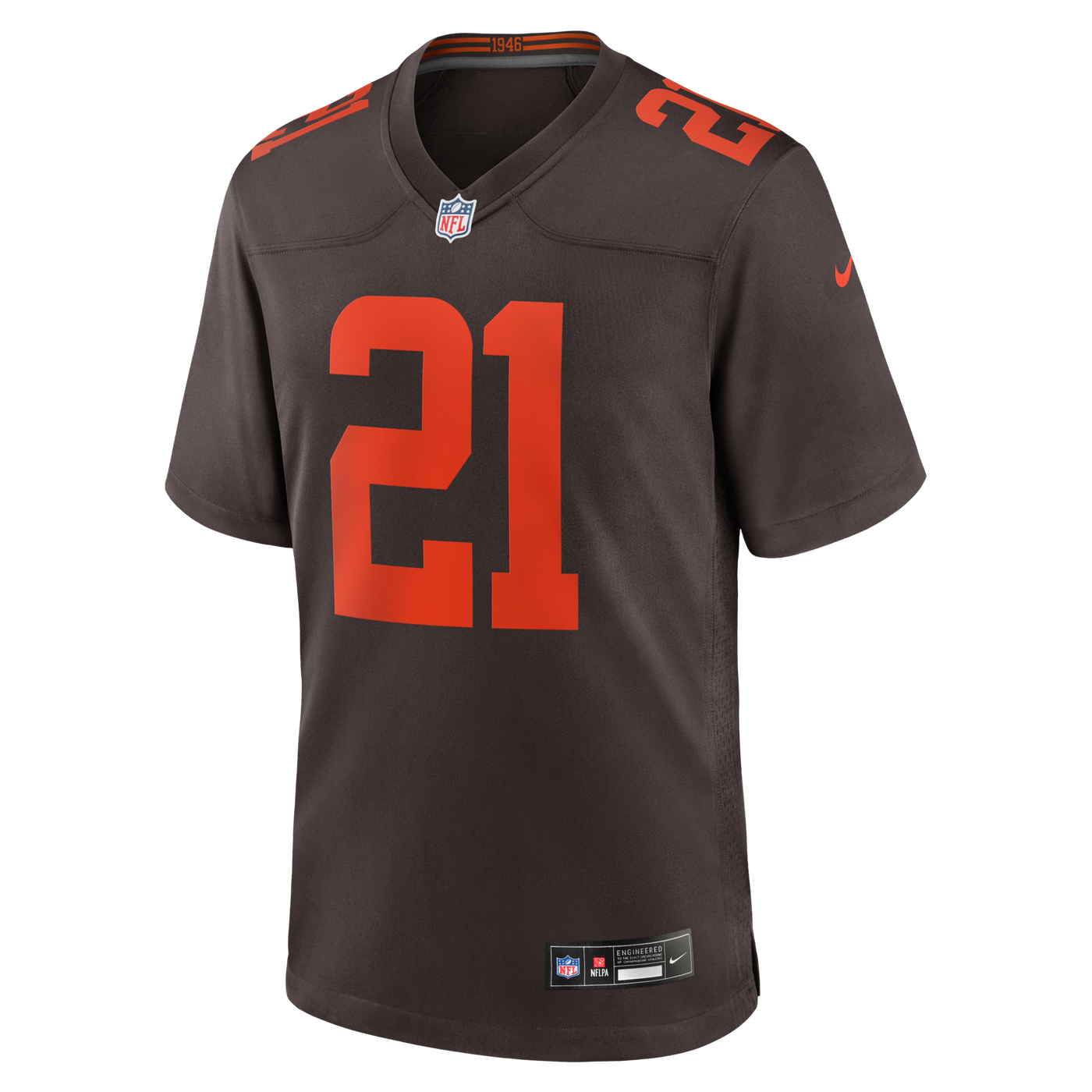 Cleveland Browns Denzel Ward Nike Brown Alpha Dawg Game Jersey