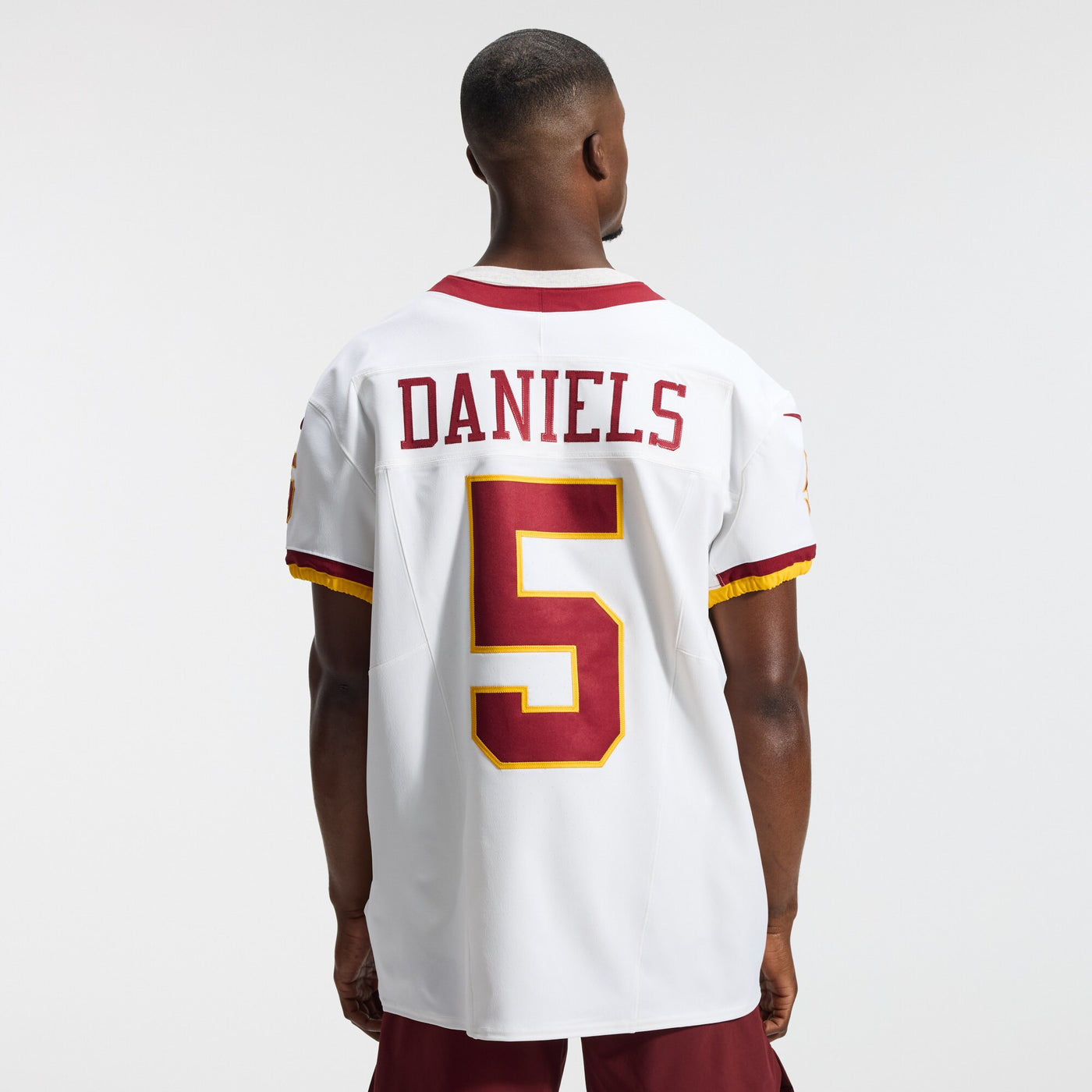 Washington Commanders Jayden Daniels Nike White Alternate 2 Super Bowl Era Vapor F.U.S.E. Elite Jersey