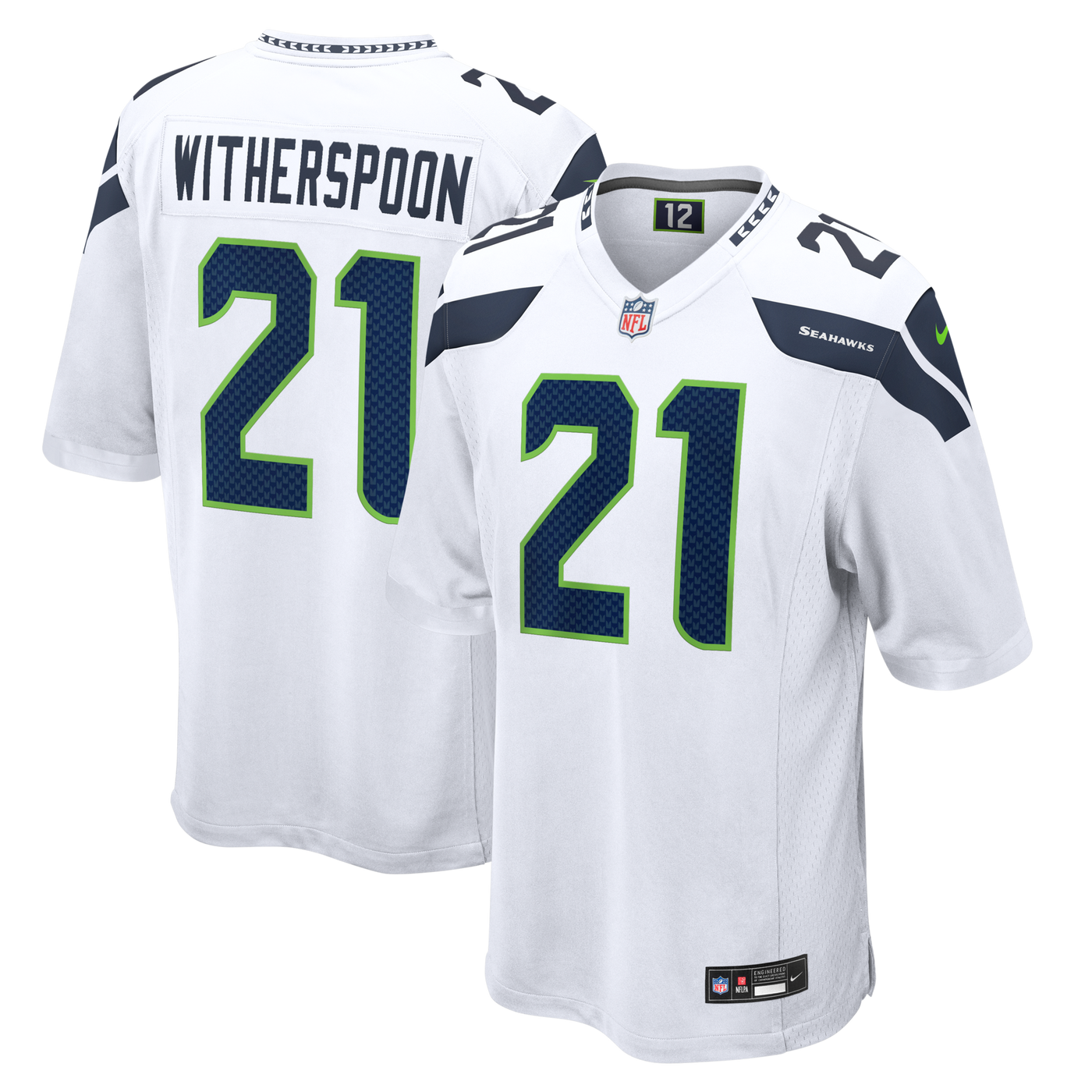 Seattle Seahawks Devon Witherspoon Nike White Game Jersey