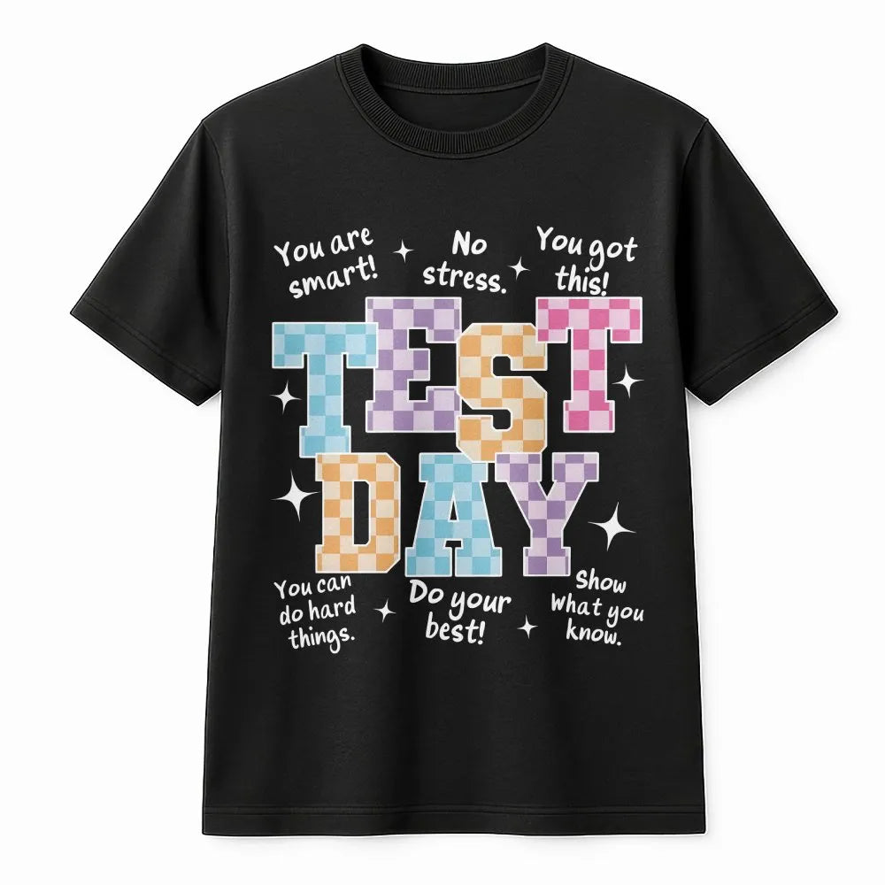 Test Day Sweatshirt | Retro Motivational Quote | Cozy Crewneck | Teacher Testing Week Gift