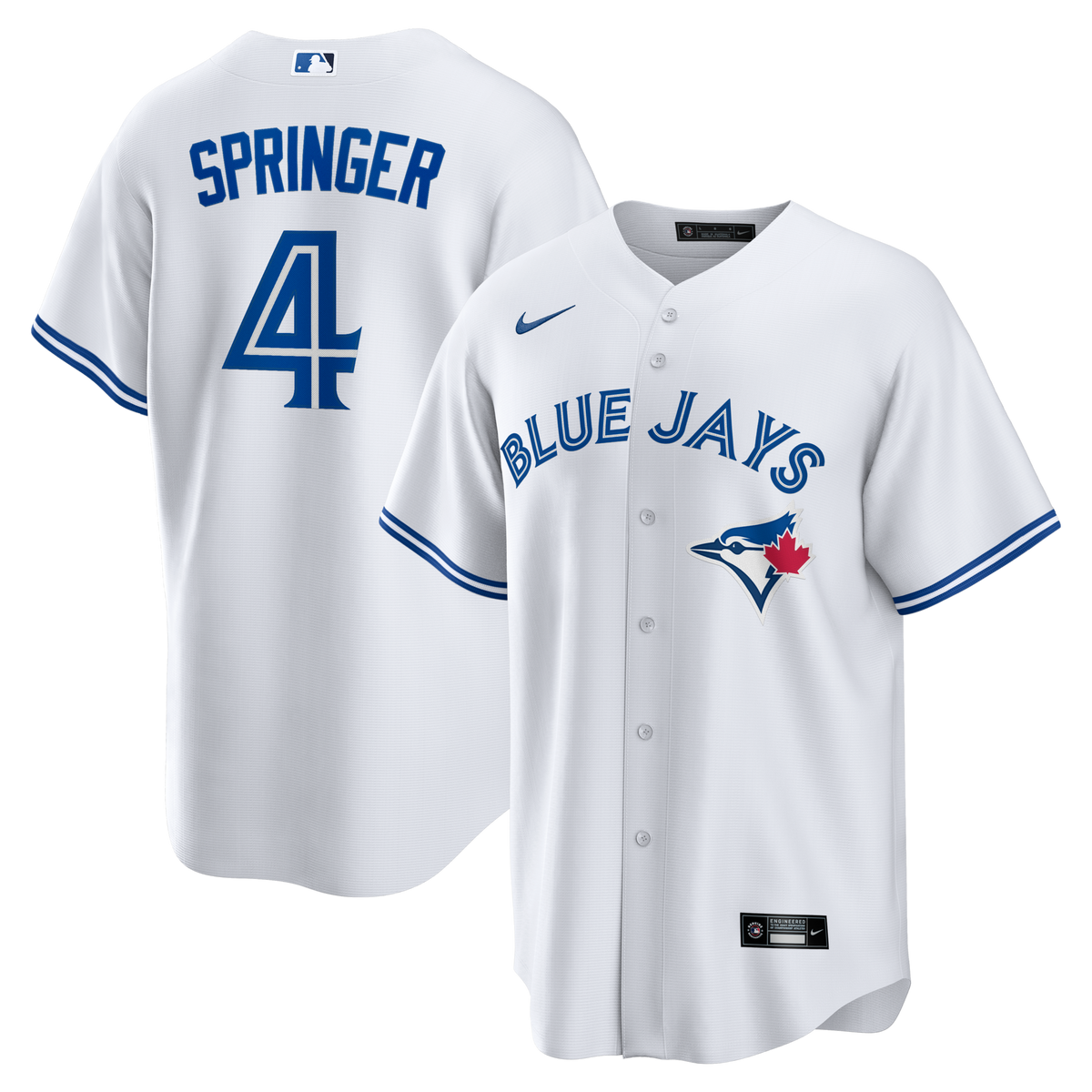 Toronto Blue Jays George Springer White Home Replica Jersey
