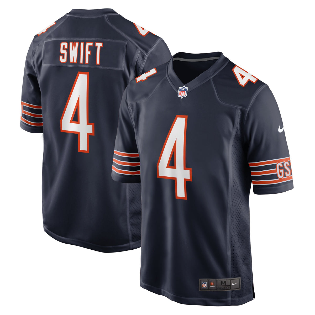Chicago Bears D'Andre Swift Navy Game Jersey