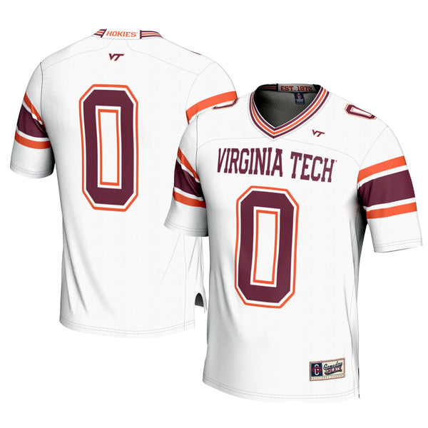 GameDay Greats #0 White Virginia Tech Hokies Football Jersey