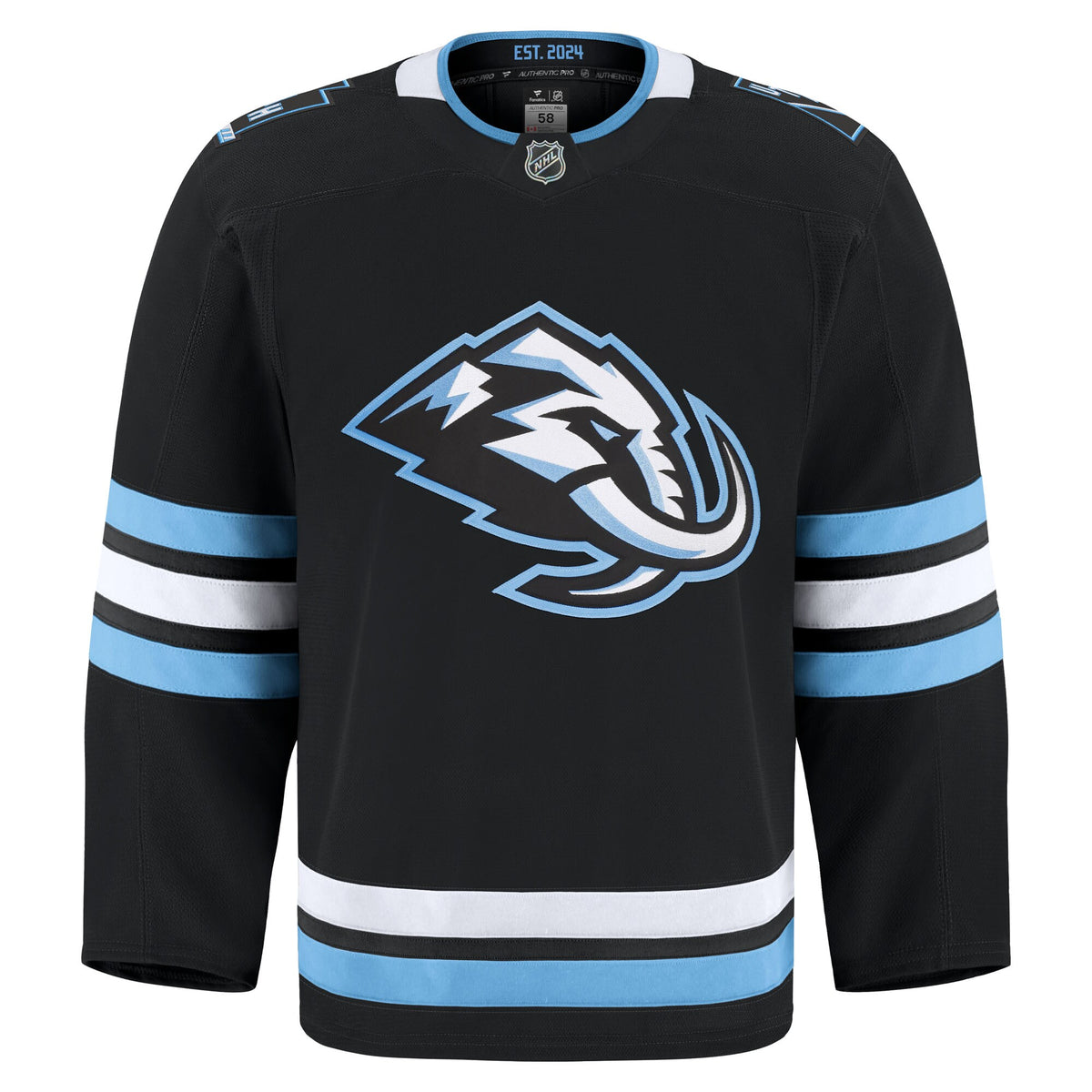 Utah Mammoth Fanatics Black Home Authentic Pro Jersey