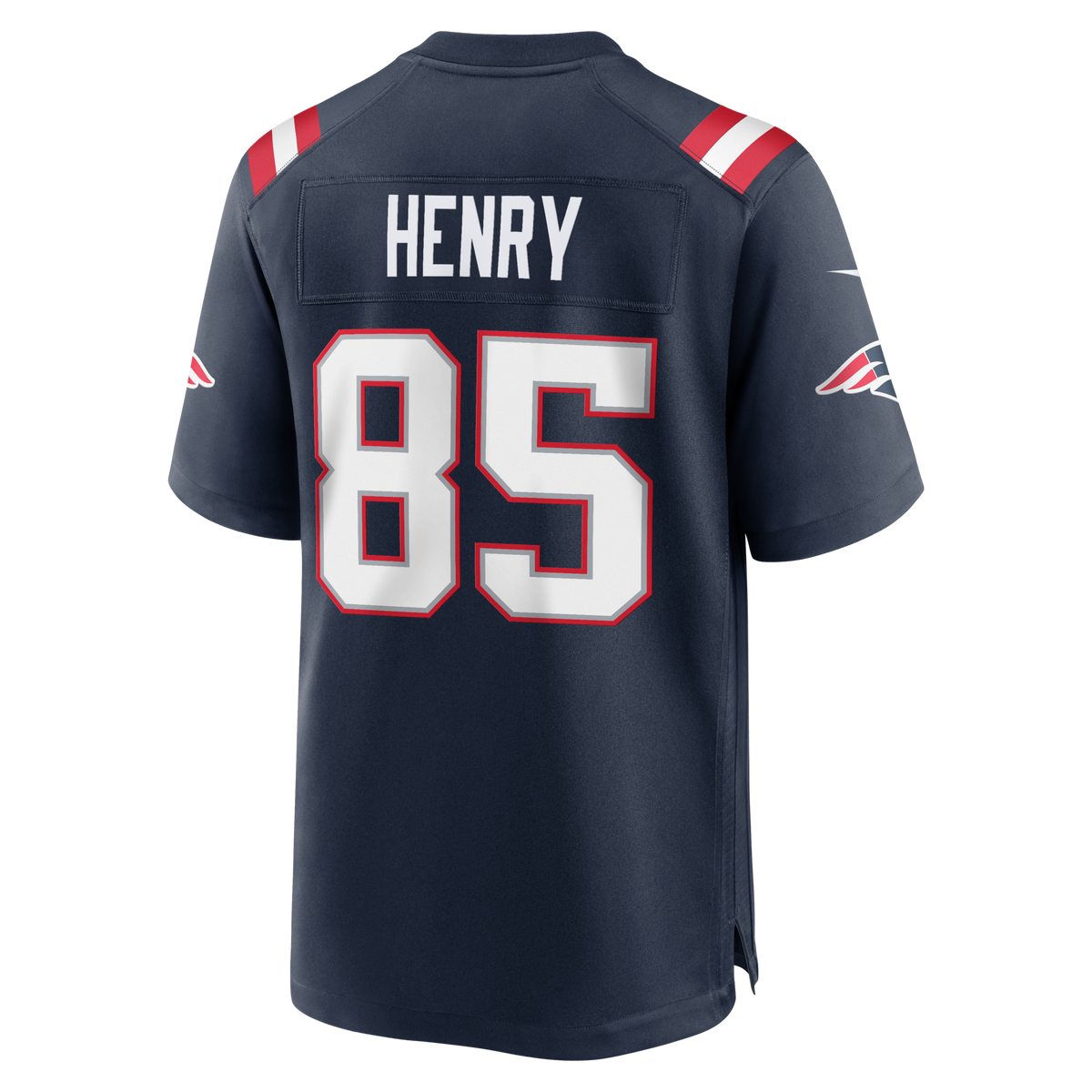 New England Patriots Hunter Henry Navy Team Game Jersey