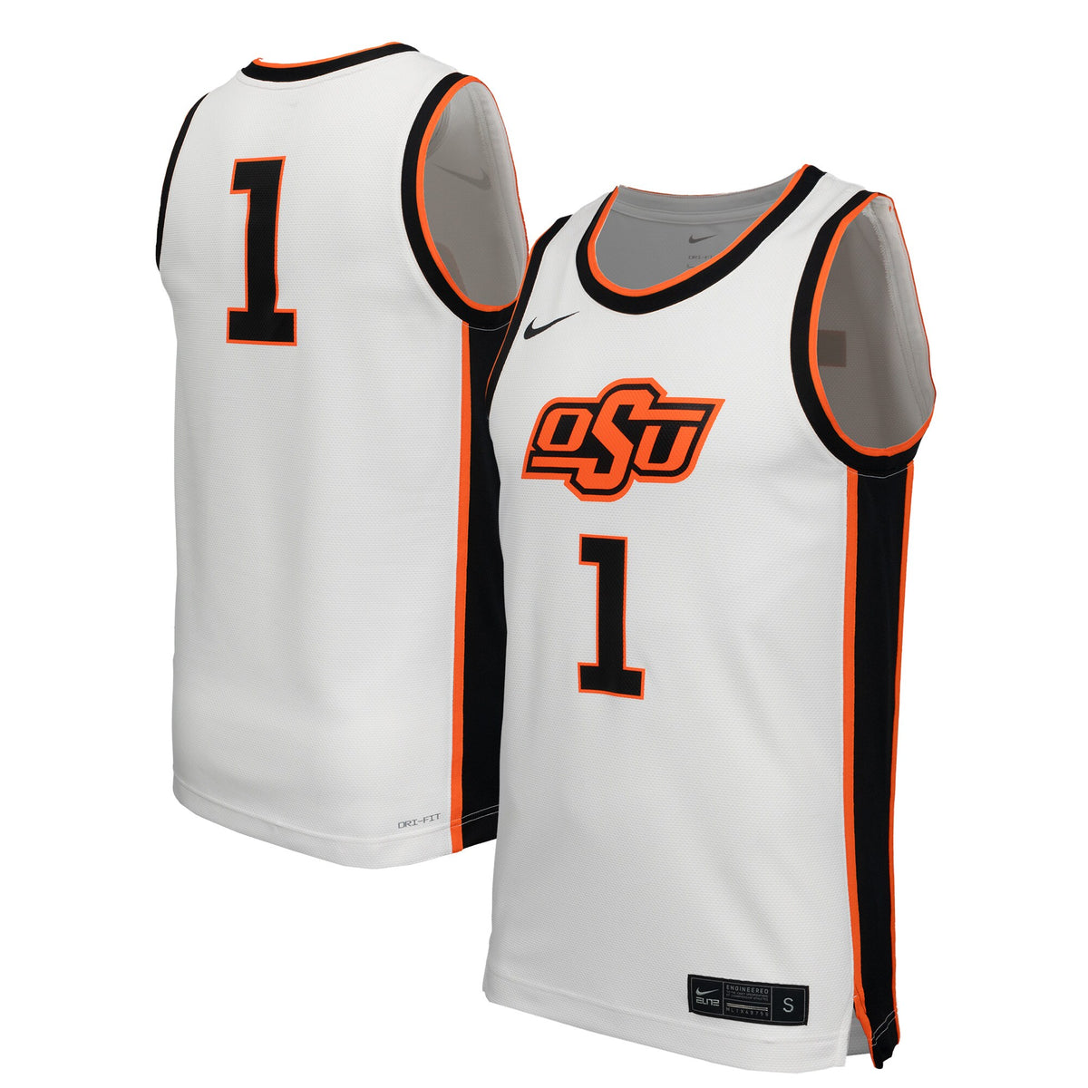 #1 Oklahoma State Cowboys Replica Basketball Jersey - White