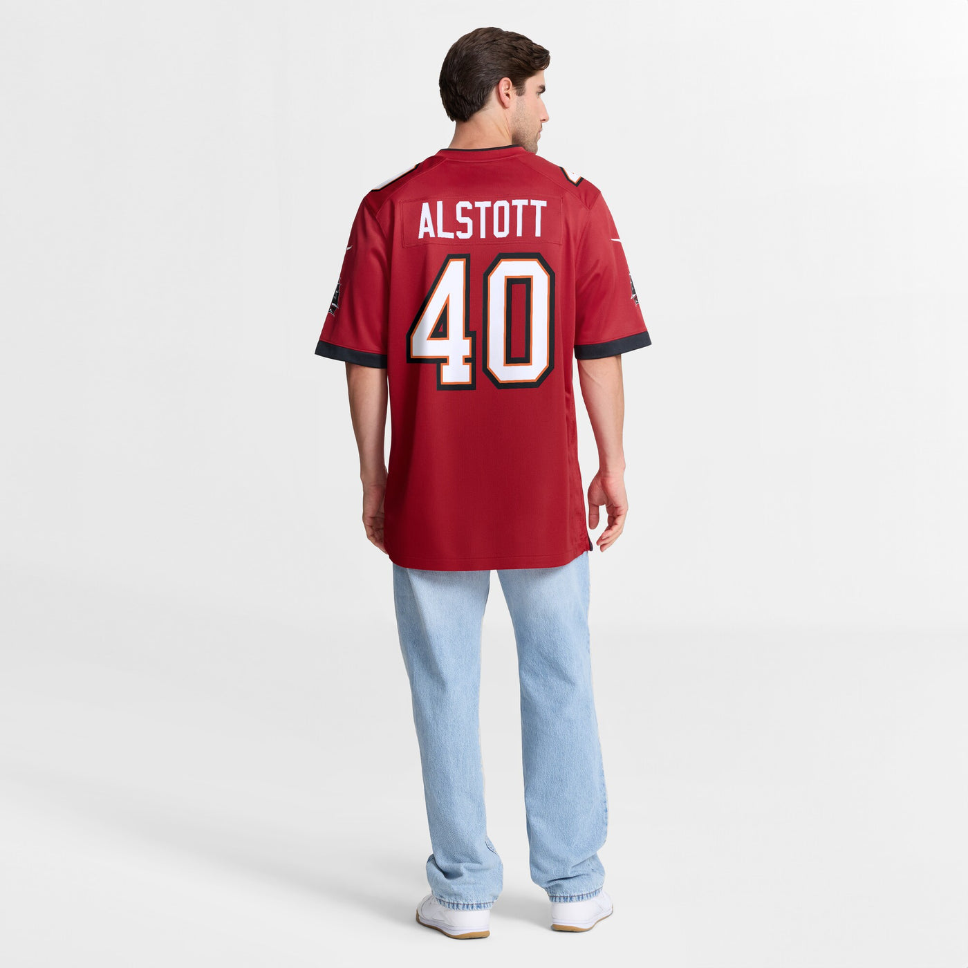 Tampa Bay Buccaneers Mike Alstott Nike Red Retired Player Game Jersey