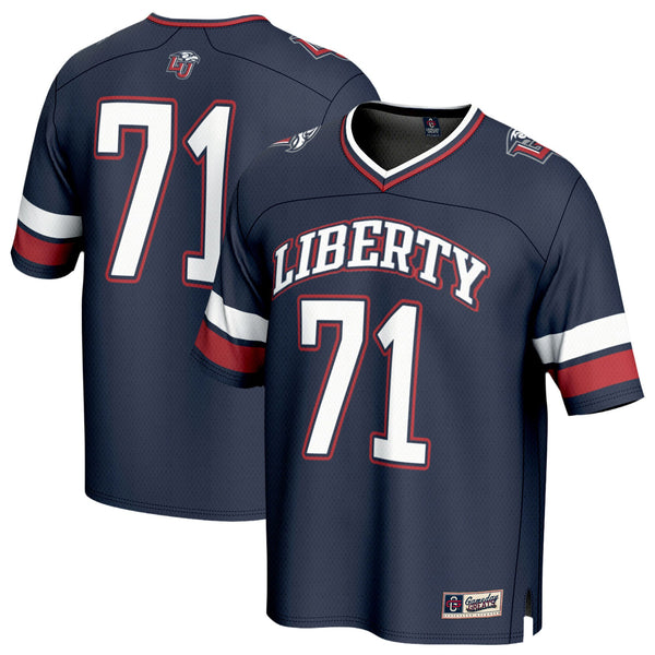 GameDay Greats #71 Navy Liberty Flames Lightweight Football Fashion Jersey