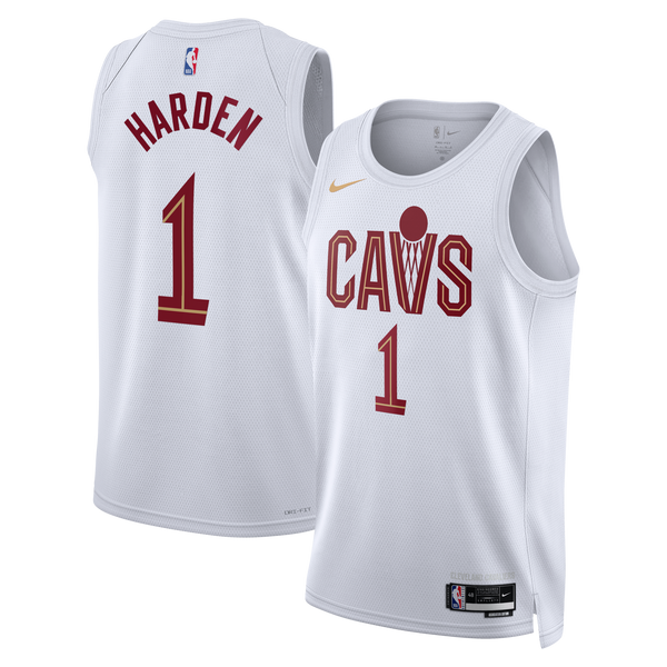Cleveland Cavaliers Nike Association Edition Swingman Jersey - White - James Harden