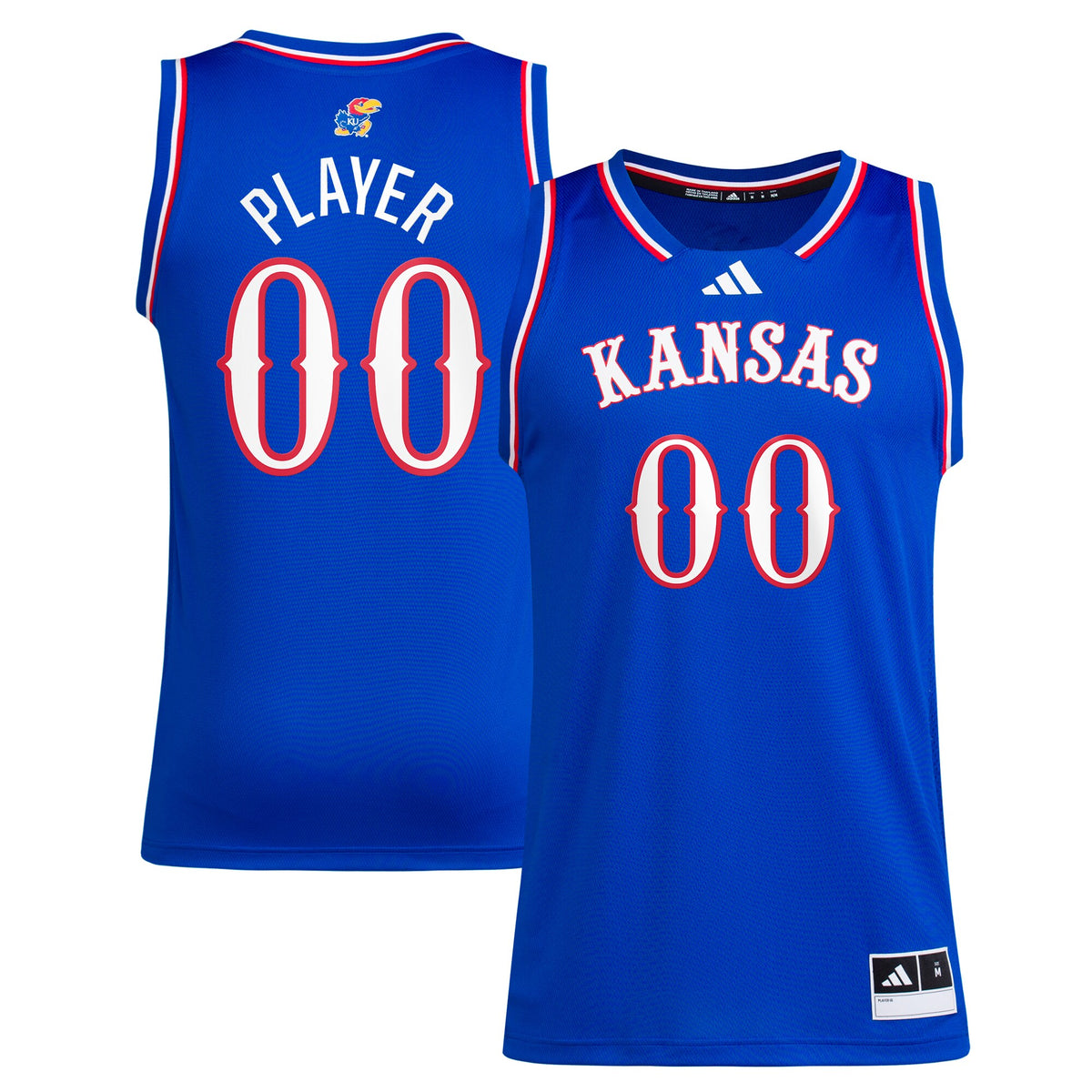 Kansas Jayhawks Pick-A-Player NIL Basketball Jersey - Royal
