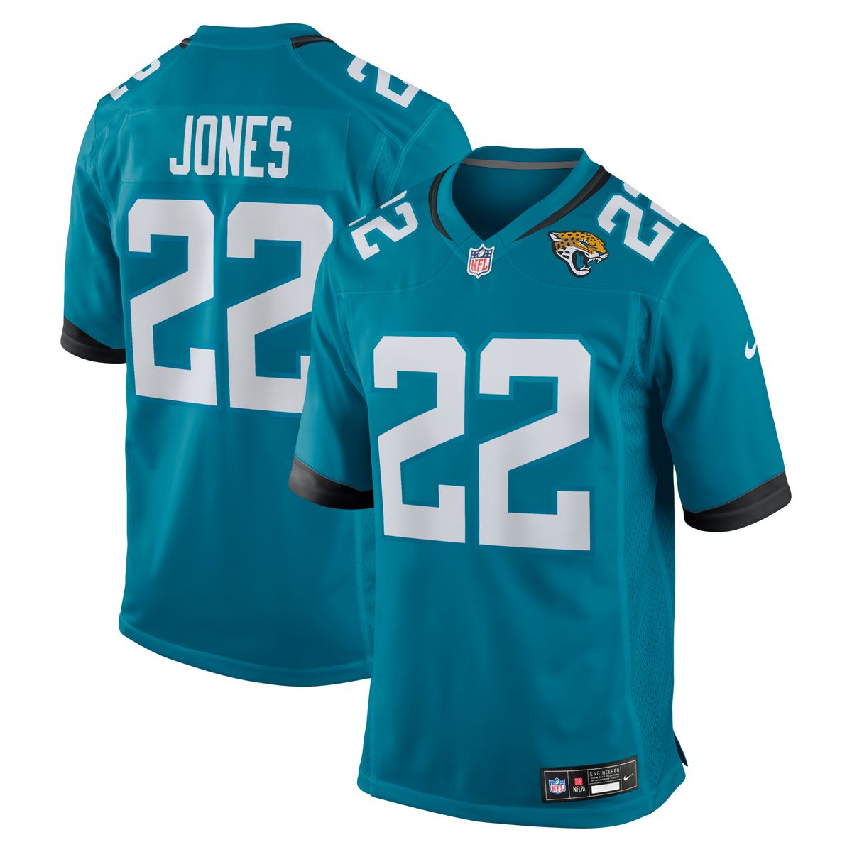 Jacksonville Jaguars Jarrian Jones Teal Team Game Jersey