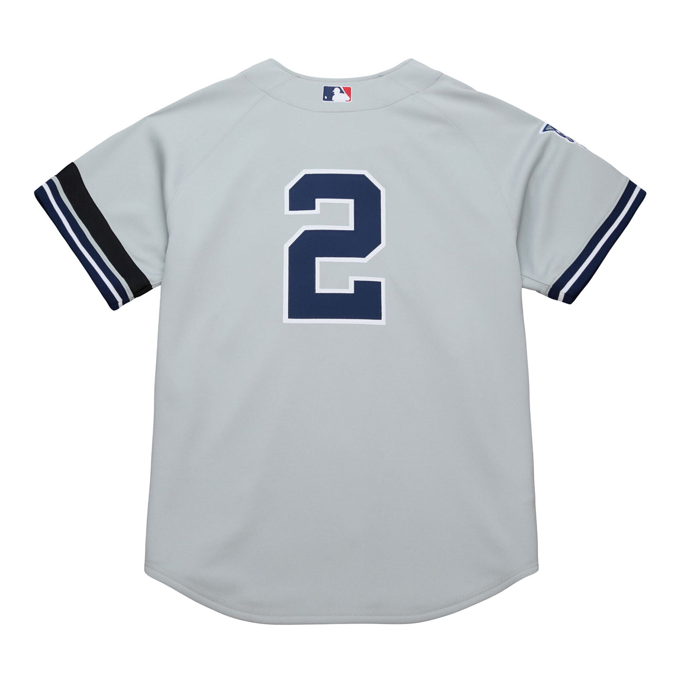 New York Yankees Derek Jeter Mitchell & Ness Gray Cooperstown Collection 2000 World Series Authentic Jersey