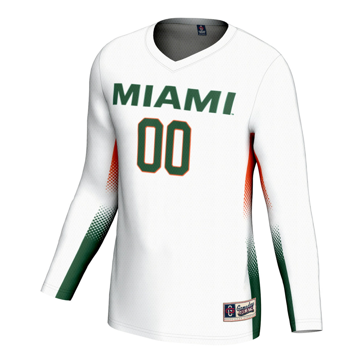 Miami Hurricanes GameDay Greats NIL Lightweight Volleyball Jersey - White