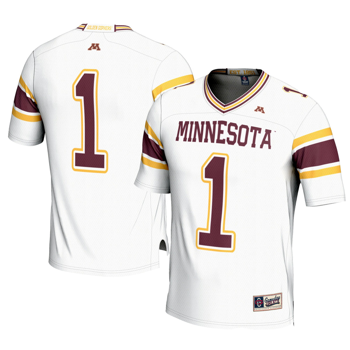 #1 Minnesota Golden Gophers GameDay Greats Football Jersey - White