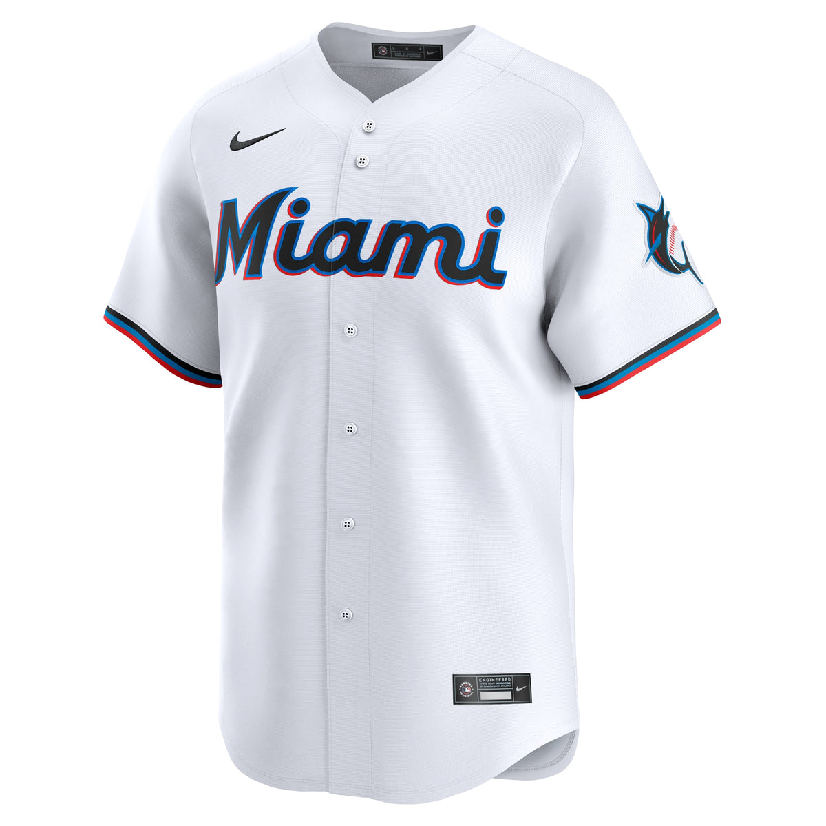 Miami Marlins White #1 Dad Home Limited Jersey