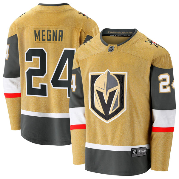Vegas Golden Knights Jaycob Megna Fanatics Gold Home Breakaway Jersey